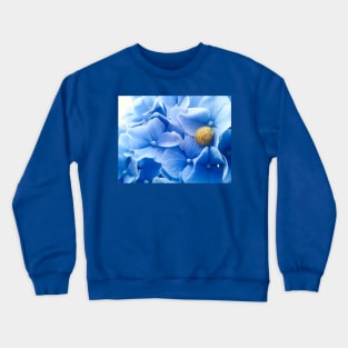 Golden Snail Blue Hydrangea Crewneck Sweatshirt